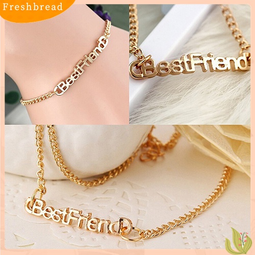 [Fresh] Unisex Fashion Letters Friendship Chain Bracelet Jewelry Gifts for Best Friend