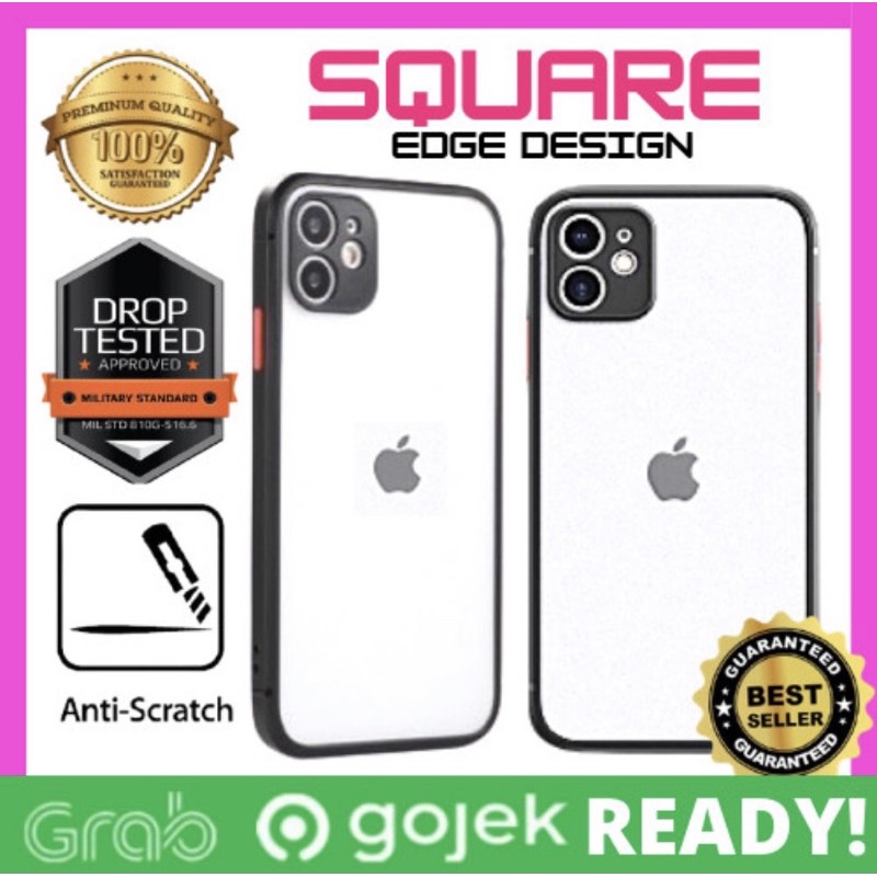 Case Iphone Casing iPhone Squared Mirip iPhone 12 untuk 11 Pro Max X XS Max XR 8 7 Plus SE 2020