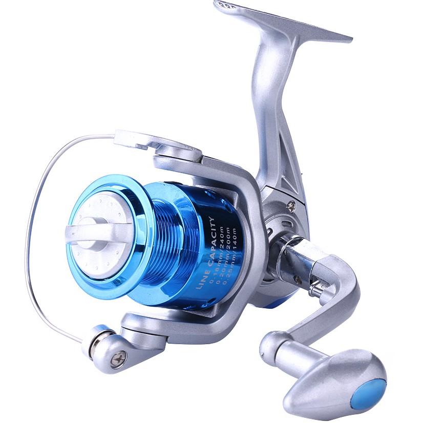 Reel Memancing Pancing Bahan Metal 1000 - 7000 Series Dengan Gagang Joran Pancing Fishing Wheel