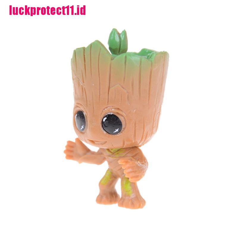 Lucktoy 4pcs Boneka Action Figure Guardians Of The Baby Groot Bahan Pvc Untuk Hadiah Anak