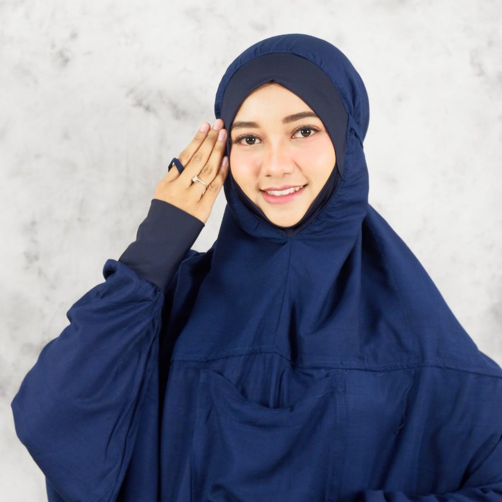 Mukena Terusan Malaysia Manset Rayon Mukenah Jumbo Dewasa Travel