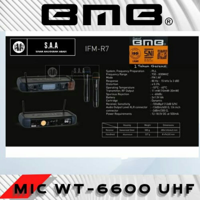 MICROPHONE BMB WR 6600