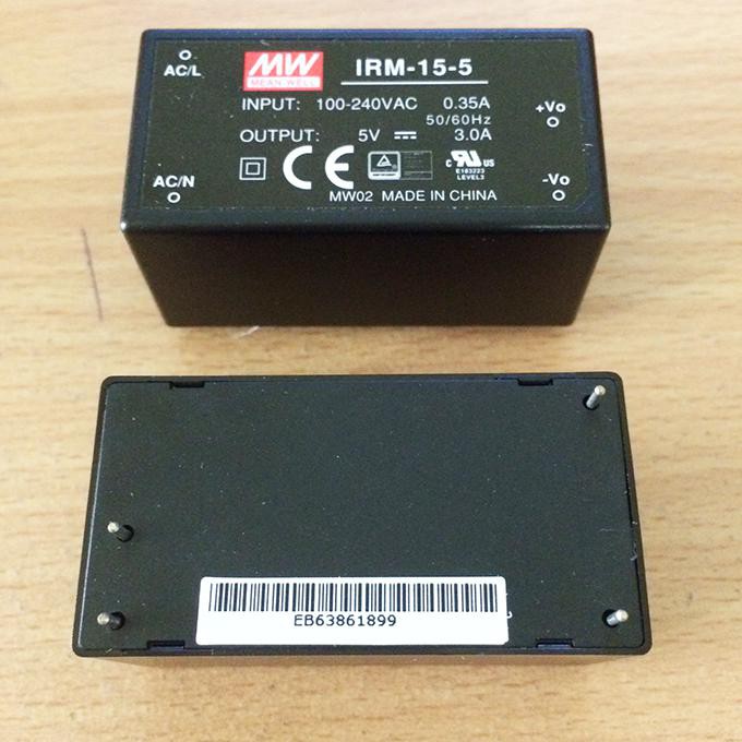 Power Supply 5V 3A Meanwell IRM-15-5 (PCB Mount) rdtch29 Berkualitas