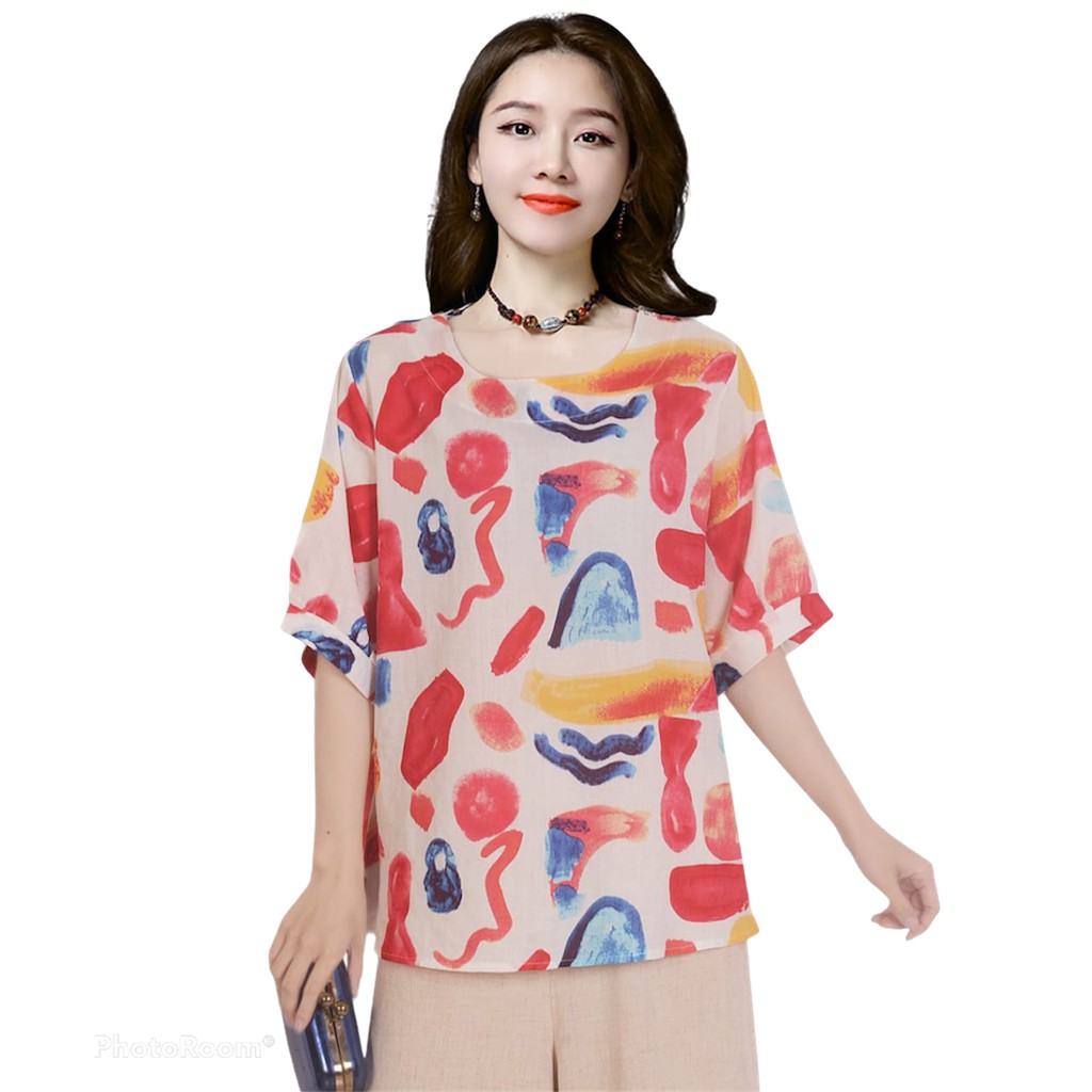 (002) ATASAN WANITA BLUS BLOUSE MODEL TERBARU KEKINIAN Baju Blouse wanita (BLUS K