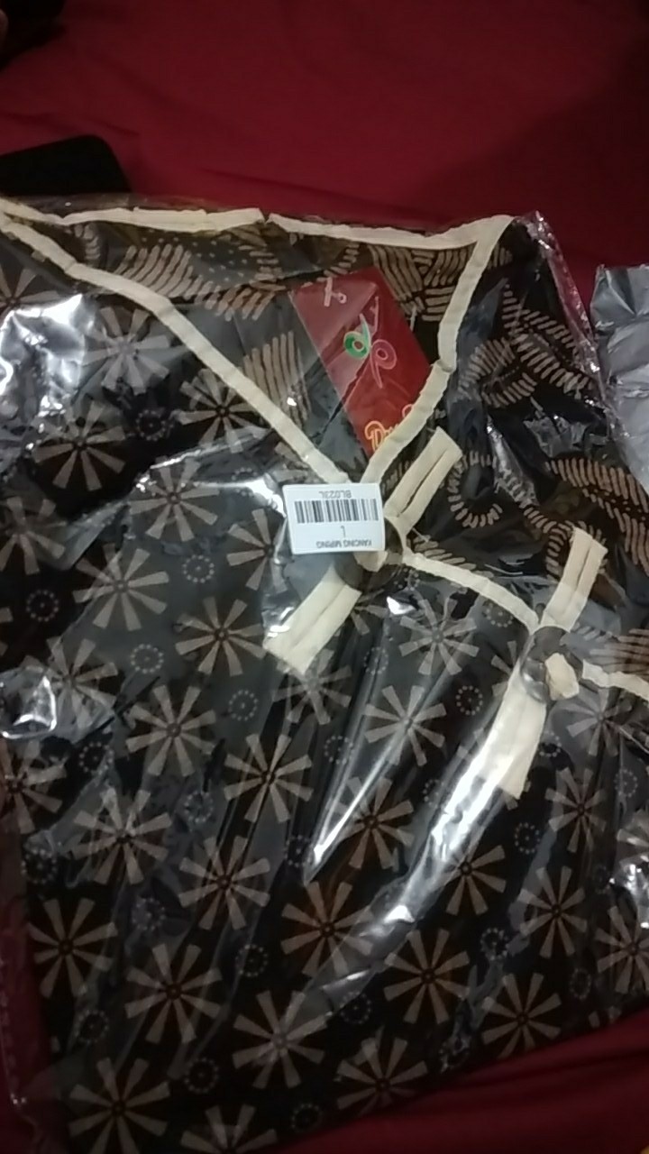 Tey-17 Batik Wanita Asj Sa Hrb026 Kenongo Kemeja Tosca Pendek