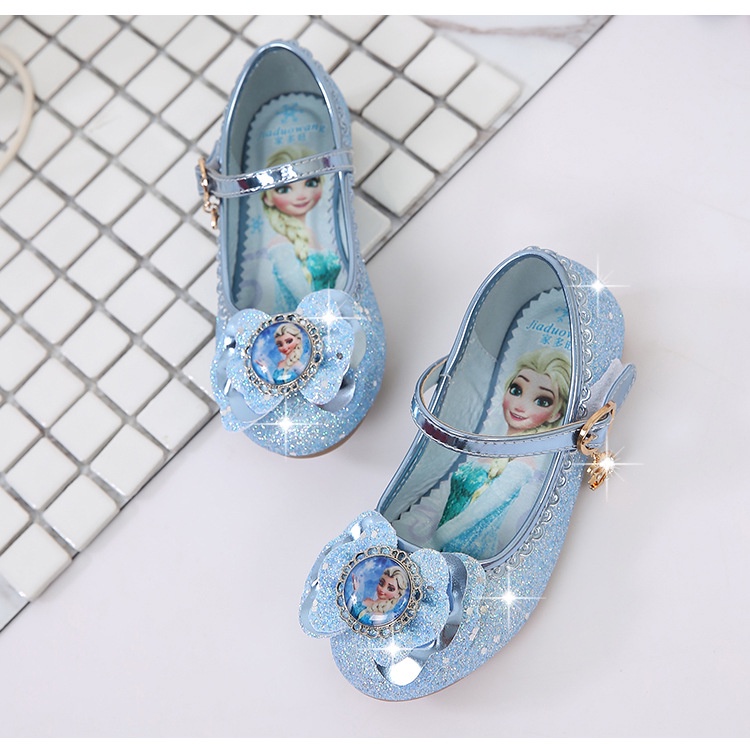 &lt;3-16tahun&gt;  Sepatu Frozen Anak Perempuan Import Mary Janes Sepatu Pesta Anak Perempuan Pesta Anak