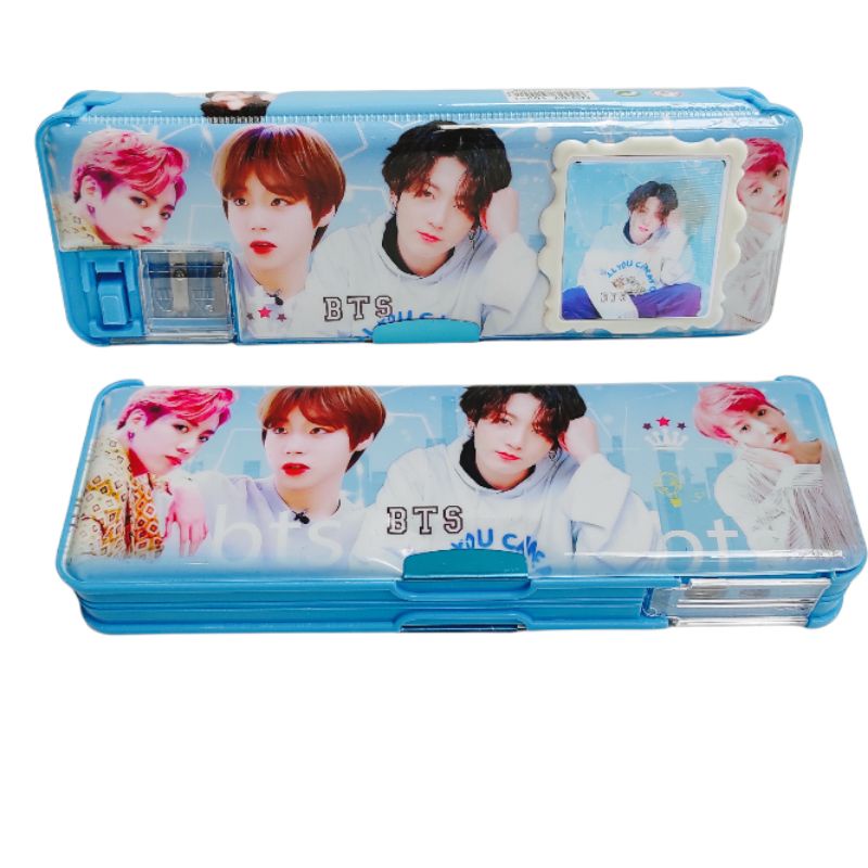 Kotak Pensil Kalkulator Serutan Motif Pony Frozen BTS BT21 Unicorn  Avengers Spiderman-1