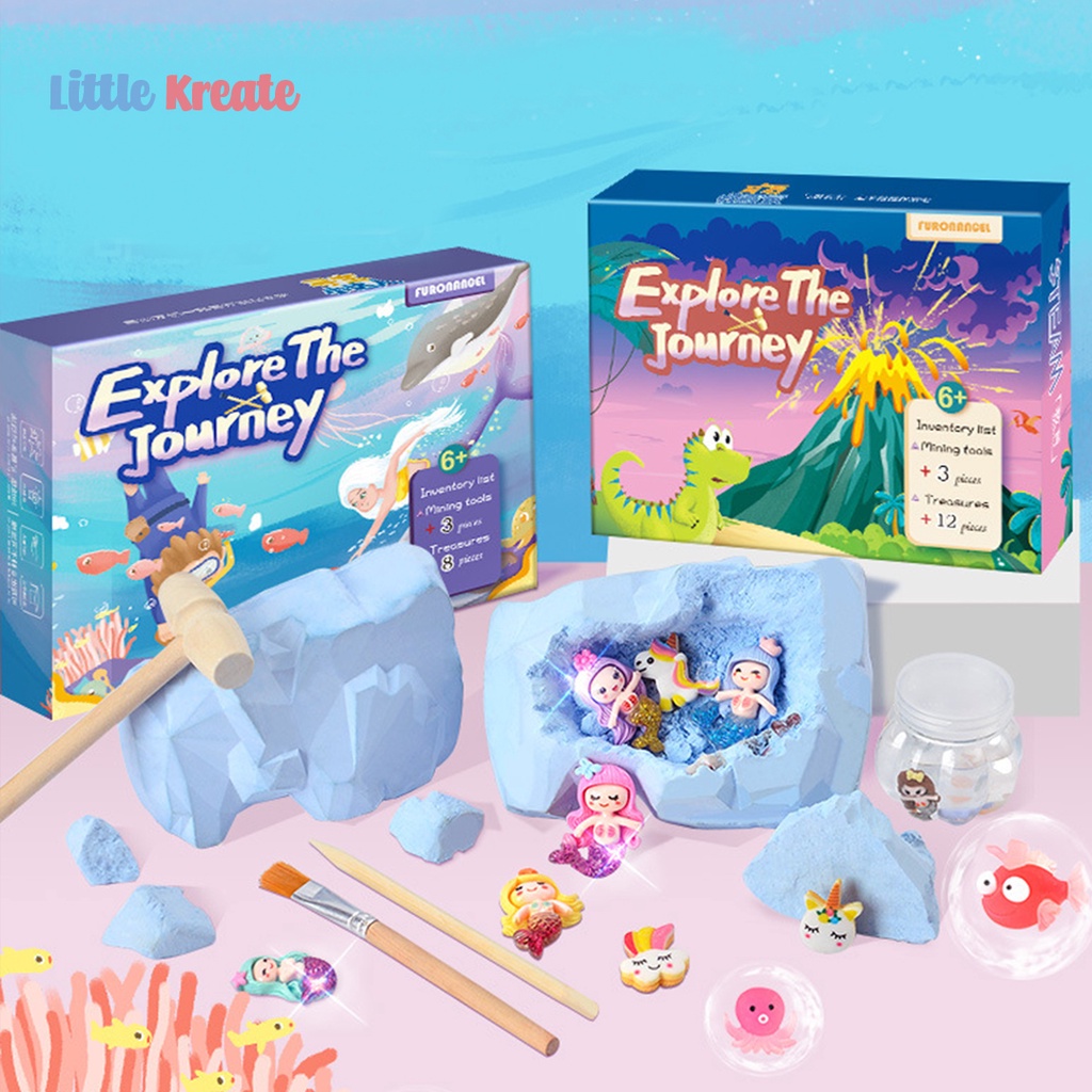 Jual Excavation Dig Kit / Mining Kit / Mainan Anak Arkeologi / Fossils