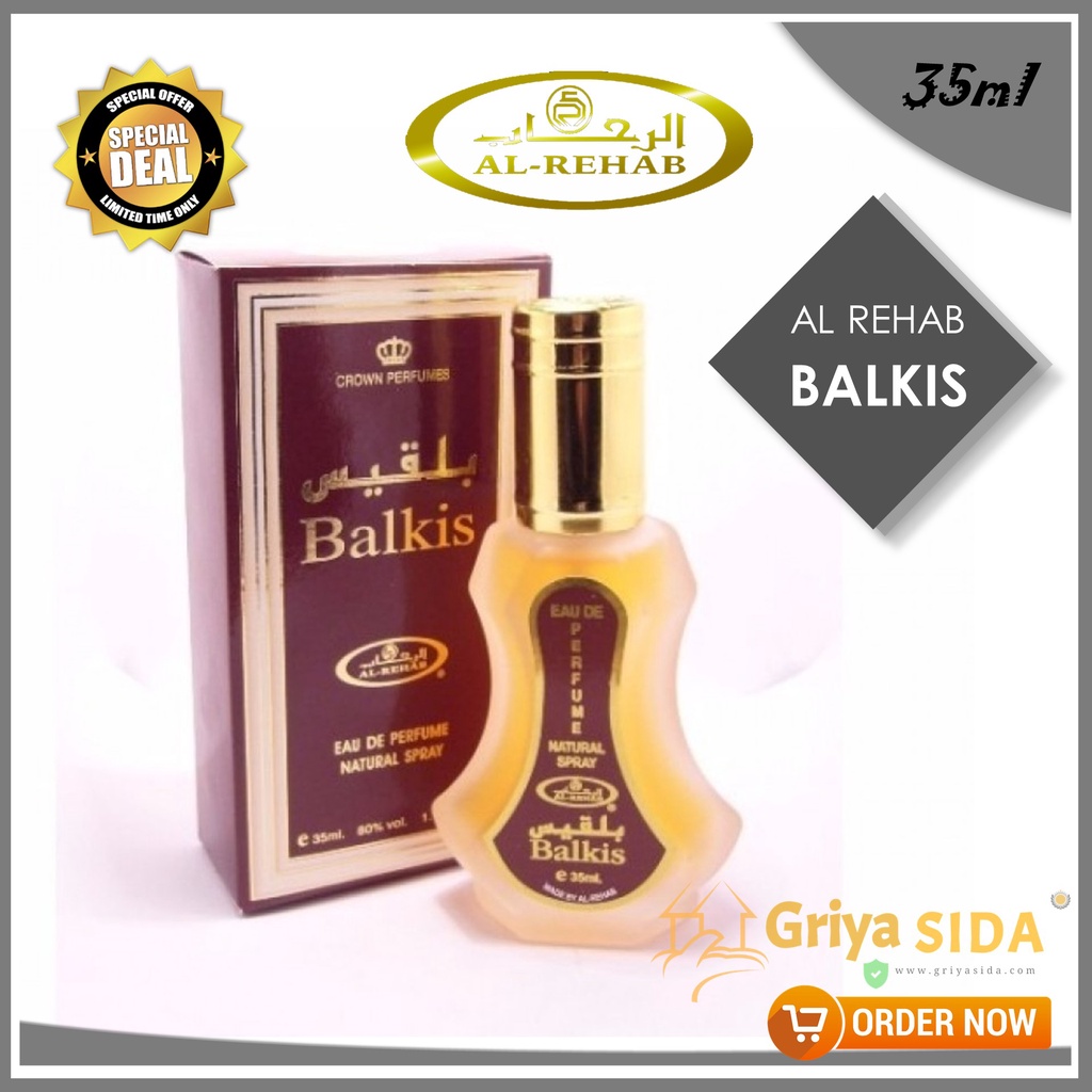 Parfum al rehab Balkis 35ml original minyak wangi arab spray import