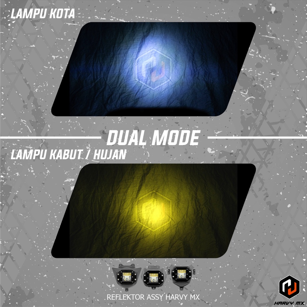 LAMPU HEADLAMP REFLEKTOR MODEL LED CRF150 KLX150 WR155 KEDOK LAMPU DEPAN KLX BF