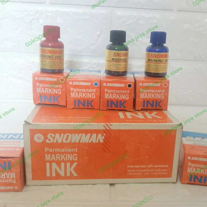 

Hemat Refil Spidol Permanen Snowman - Hitam, Merah, Biru Murah