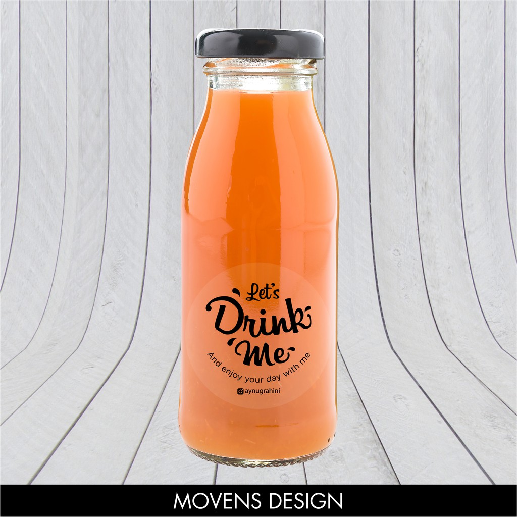 20+ Trend Terbaru Contoh Desain Stiker Label Label Minuman Botol