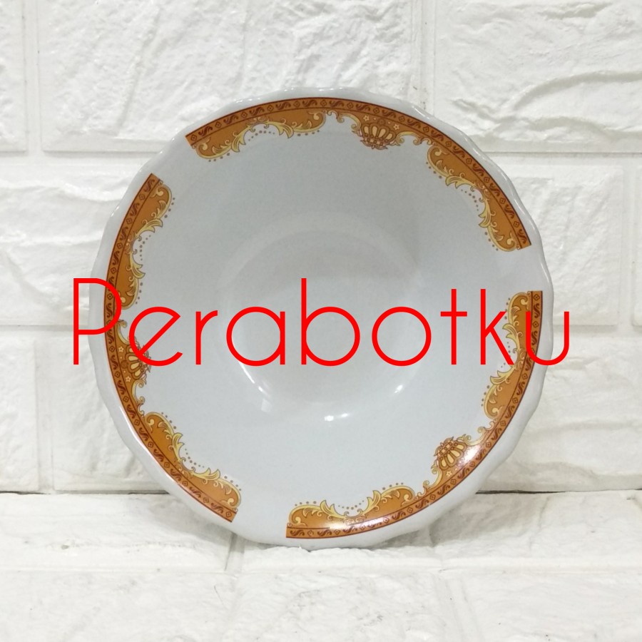 [KHUSUS GOSEND/GRAB] Mangkok Keramik Lilia 7-3 LA 8065-6-7 /Mangkuk 7"