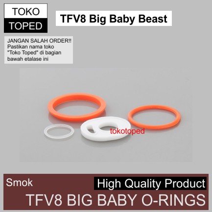 TFV8 BIG BABY BEAST Replacement O-Rings Set | silicon o-ring seal vape