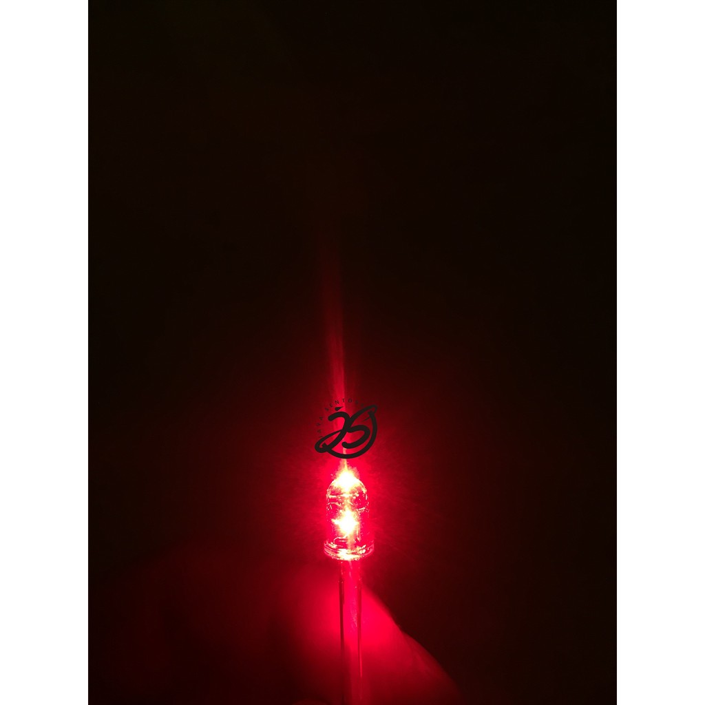 LED 5mm MERAH Super terang 2 kaki LED 5mm RED LED layangan