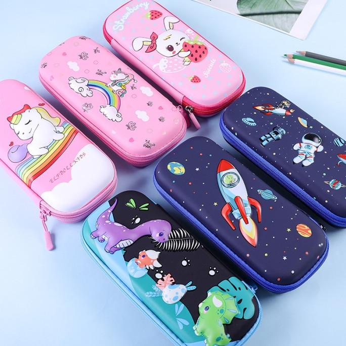 

Tempat pensil kotak pensil 3D Unicorn Hardtop Pencil Case astronot