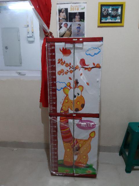 Lemari Plastik Lemari Pakaian Ssn 4 Kunci Motif Anak