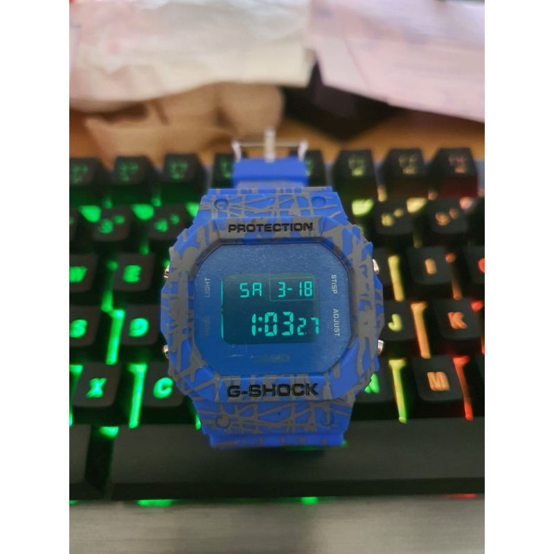 DW 5600 MOTIF TRIBAL - JAM TANGAN PRIA GSHOCK CASIO DW5600 TRIBAL ANTI AIR