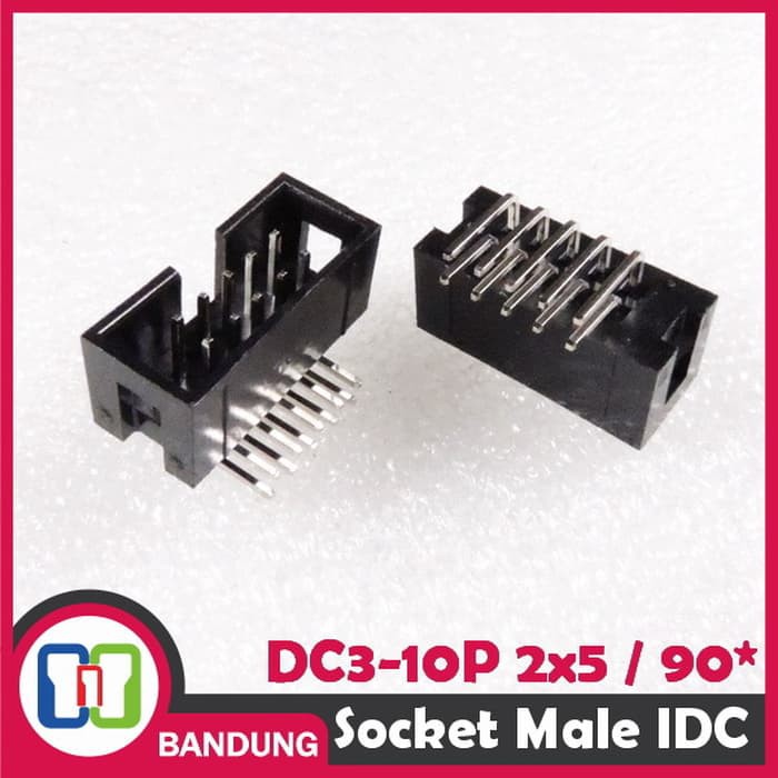 DC3 10P RIGHT ANGLE SOCKET IDC 2x5 10PIN BOX HEADER MALE ISP