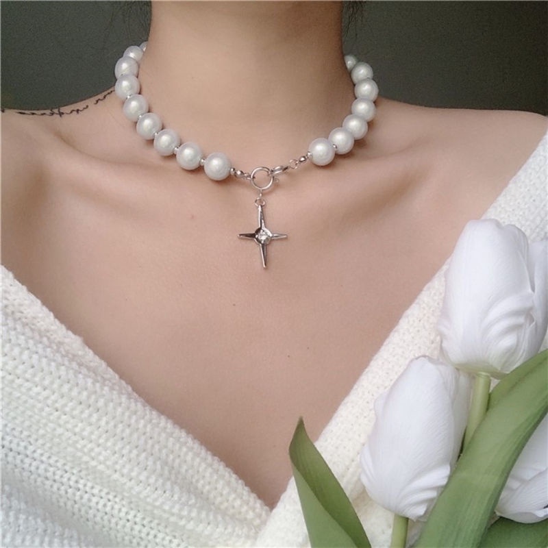 KVK sama kata gaya rak kalung untuk wanita niche desain baru trendi manik-manik sederhana kalung wan