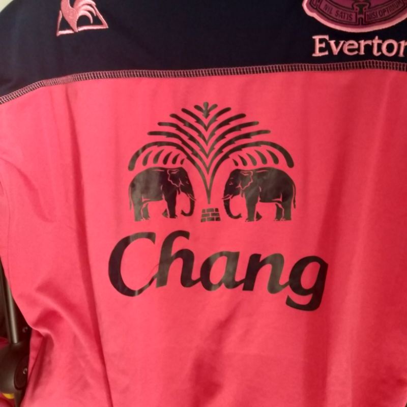 obral cuci gudang Jersey Everton retro pink