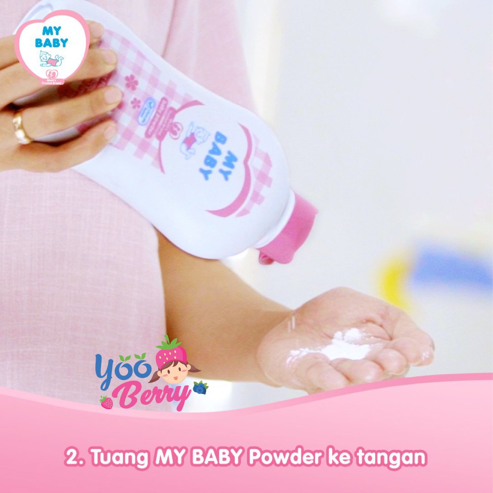 My Baby Powder Bedak Bayi Sweet Floral 250 g EXTRA 63 g Berry Mart