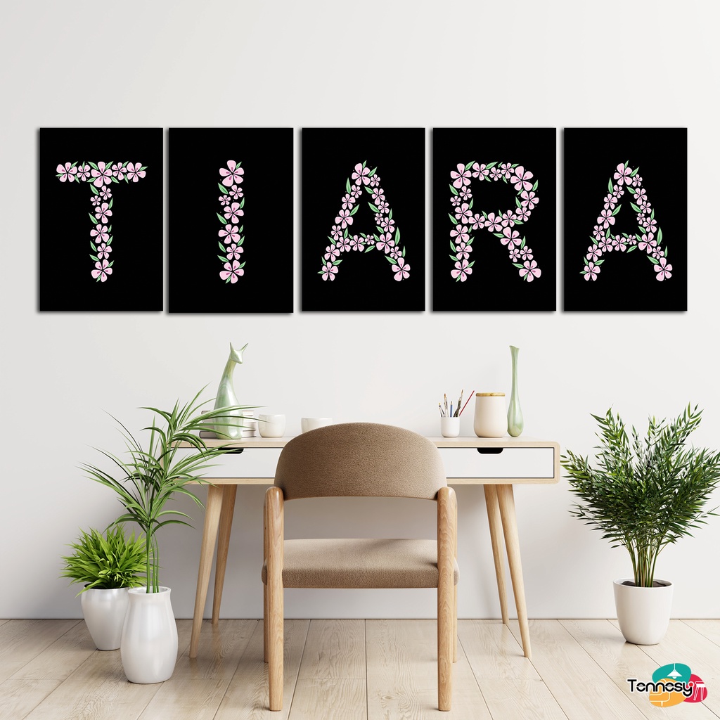 TENNESY HIASAN DINDING 10x15CM KUSTOM NAMA ALFABET HURUF FONT INISIAL TEXT REQUEST WALL DECOR PAJANGAN KAYU DEKORASI DINDING KAMAR TIDUR RUMAH