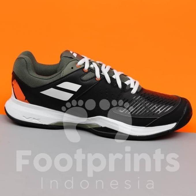 Sepatu Tenis Babolat Pulsion Black Burnt Olive Tennis Shoes Original