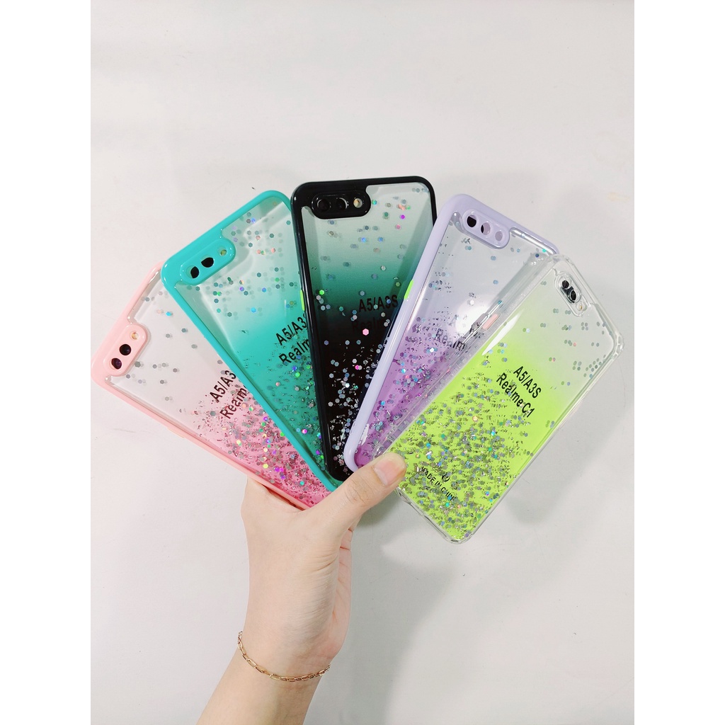 Case/Silikon Gliter Bintang Oppo A3S/C1/A5