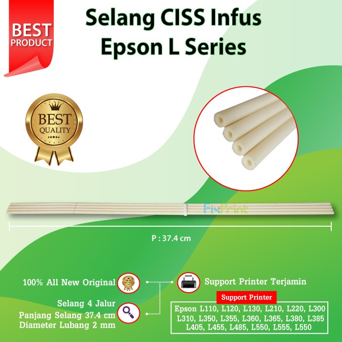 Selang Cartridge CISS Infus Printer Epson L110 L120 L121 L210 L220