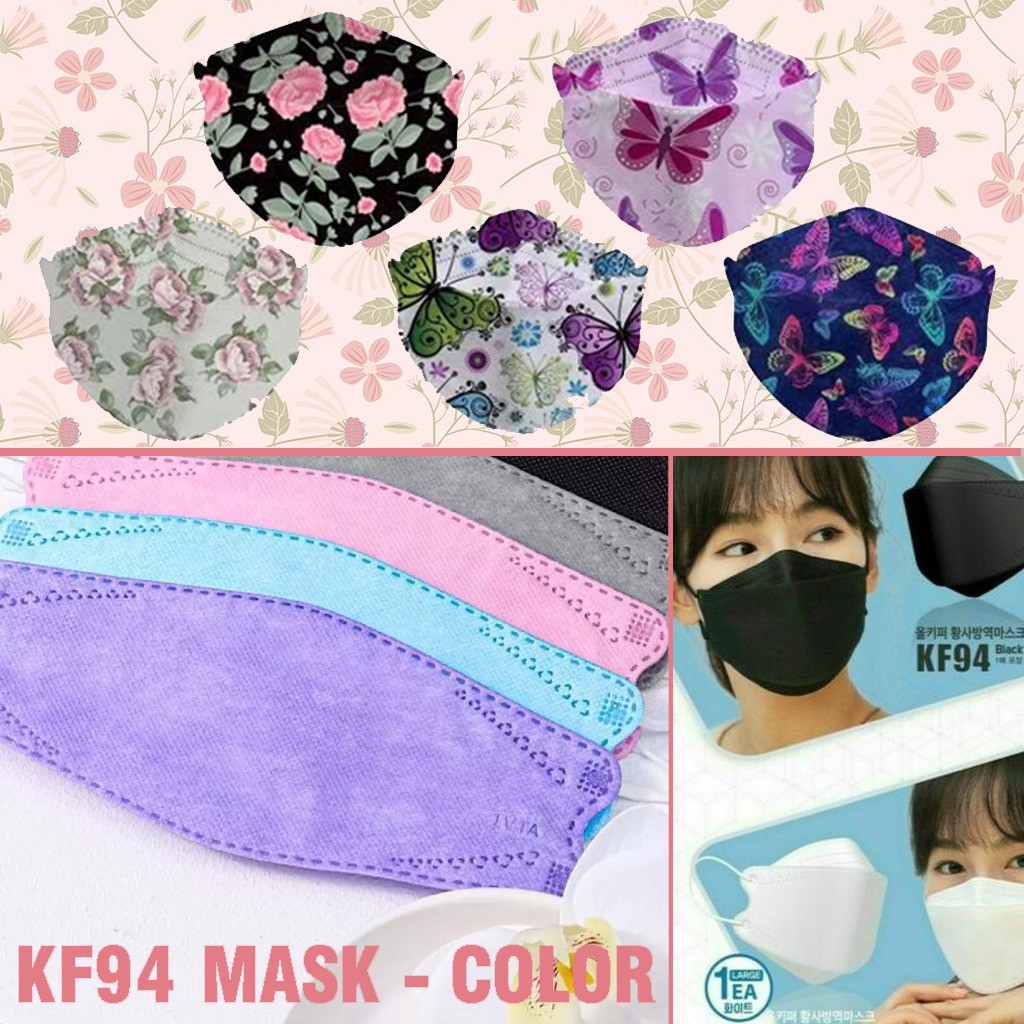 Masker KF94 Warna Korea Masker 4ply Disposable Face Mask