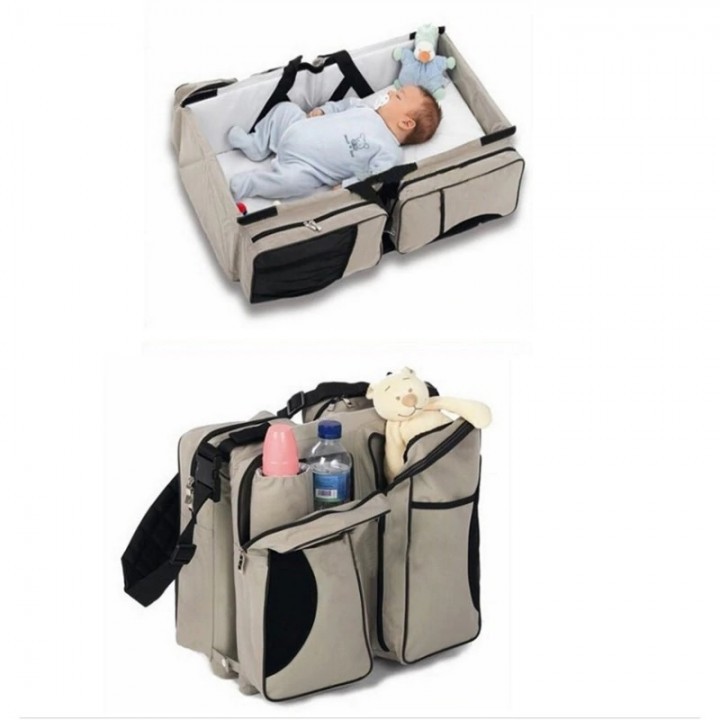 AKN88 - Multi-function 2-in-1 Travel Foldable Baby Bed and Diaper Bag