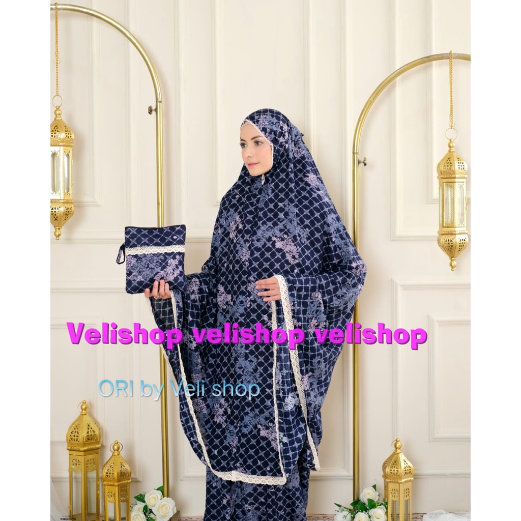 Mukena Dewasa TERBARU MUKENA DEWASA MOTIF JOVANKA RAYON BALI FREE TAS MUKENA TERBARU 2022 SANTRIWATI