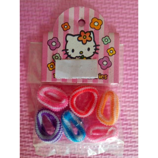 Tali rambut donat mini isi 6