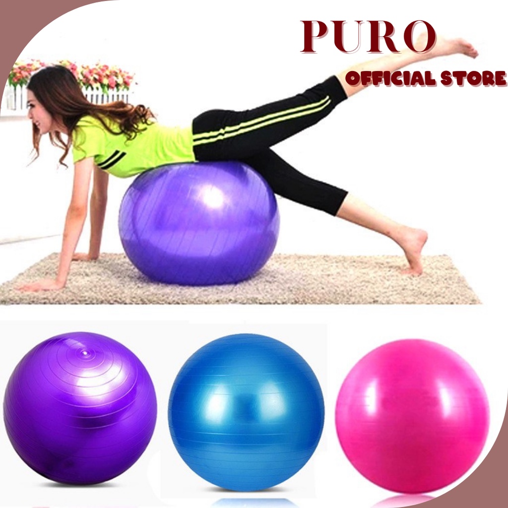 Gymball Fitness Bola Yoga 75cm Bahan Tebal Lebih Elastis / Gym Ball Ibu hamil