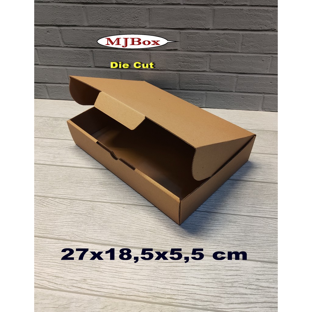 

Kardus box 27x18,5x5,5 cm Die Cut kotak untuk packing donut isi 6 pcs
