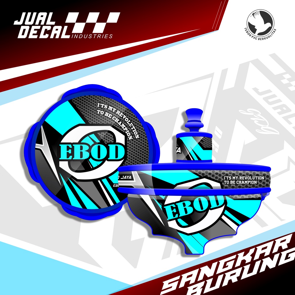 Stiker Tebok Batman Decal Sangkar Burung Lovebird EBOD New Kandang Bulat Love Bird Bisa Custom Desai