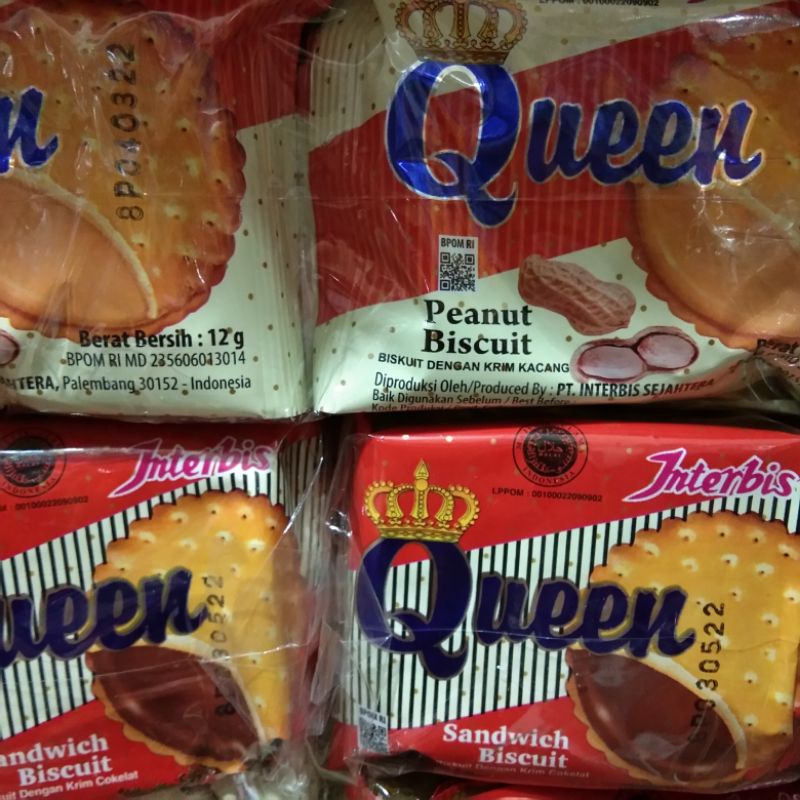 

Biskuit Queen Interbis Sandwich Biscuit renceng