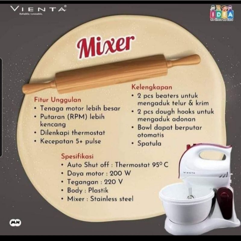 Mixer Vienta / Mixer Tigaraksa / Mixer Serbaguna Vienta
