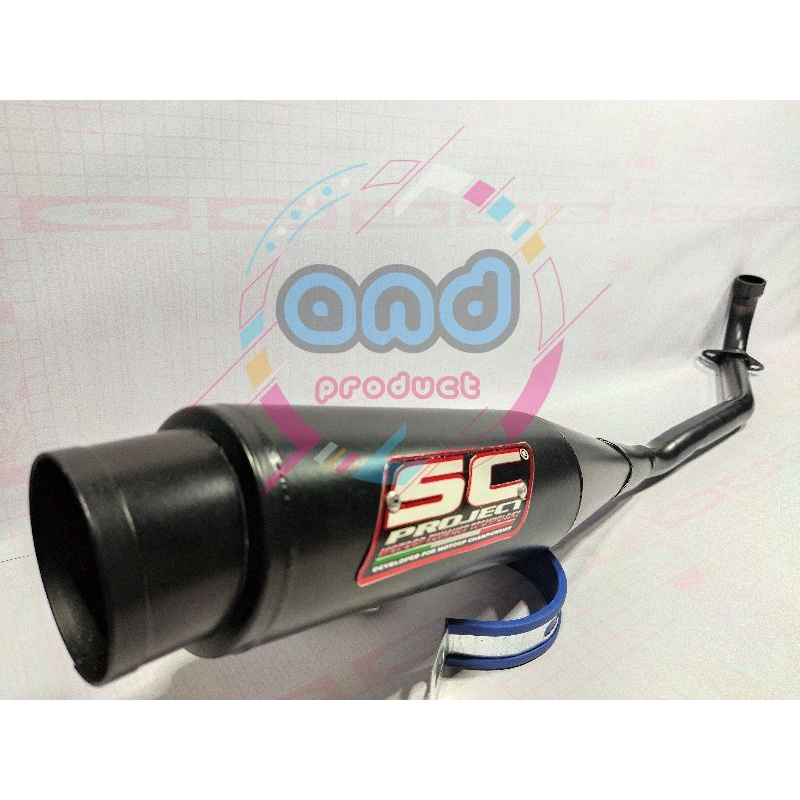 Knalpot racing ahau merek SC untuk supra x 125/karisma/kirana/revo absolude/blade/revo fi