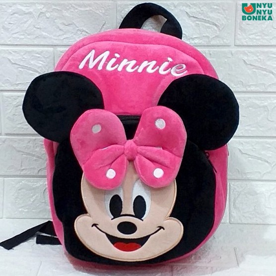 tas ransel anak mickey minnie mouse tikus animal backpack sekolah