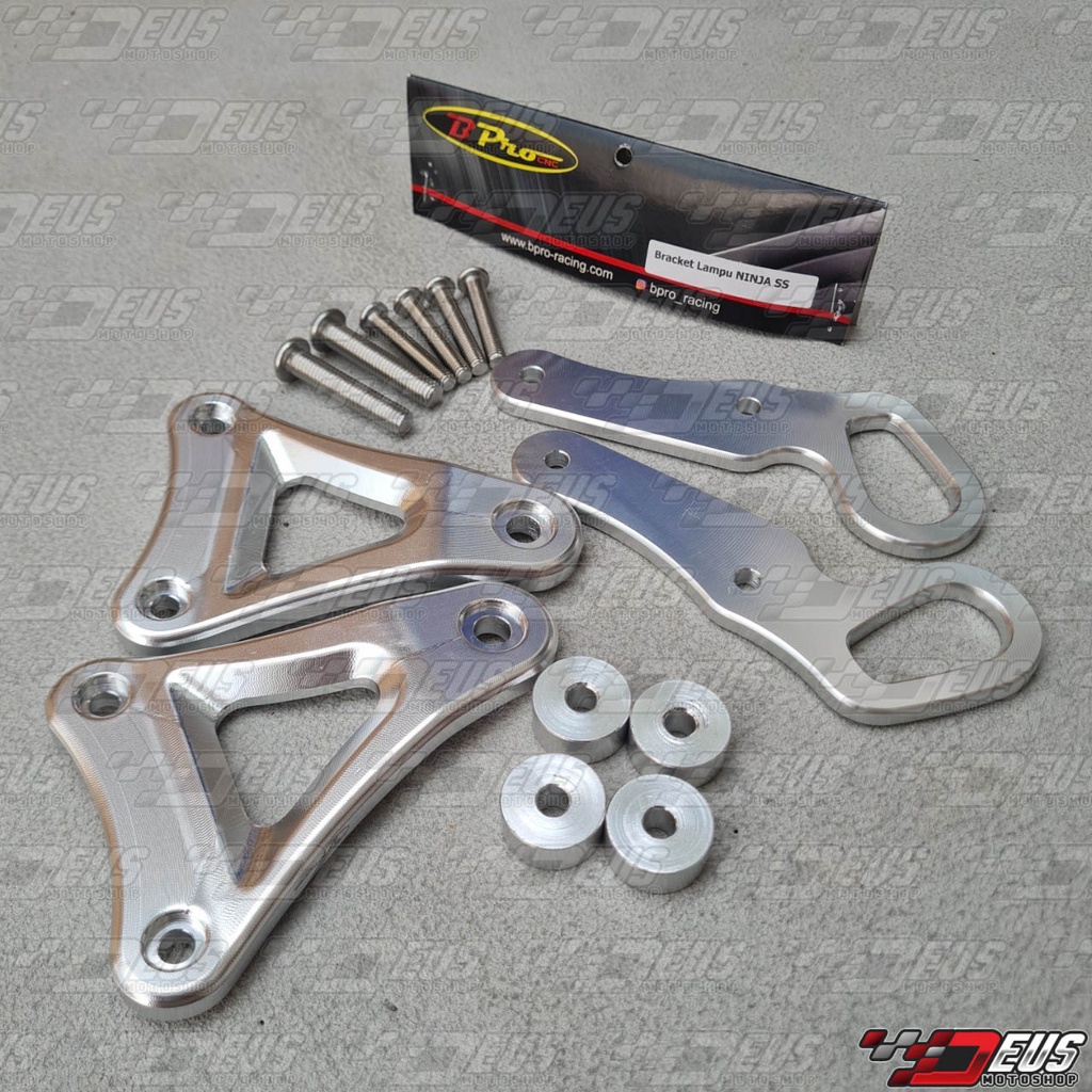 Bracket Lampu Bulat Ninja R / SS BPRO // Breket Kupingan CNC