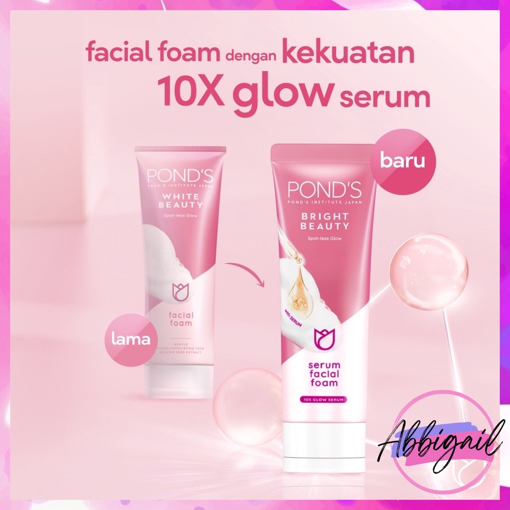 𝘈𝘉𝘎✰ Ponds Facial Foam Scrub / Sabun Cuci Muka Ponds / Ponds Bright Beauty Serum Facial Wash 2005