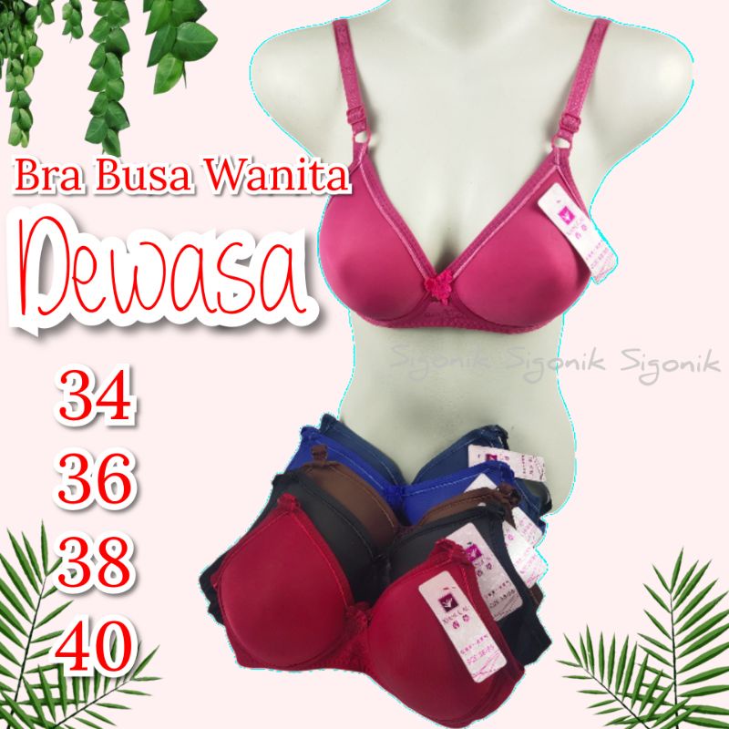 BH Bra Busa Wanita Dewasa 34 36 38 40 Cup Tanpa Kawat Xiangcao Nyaman Kait 2 Murah Sigonik