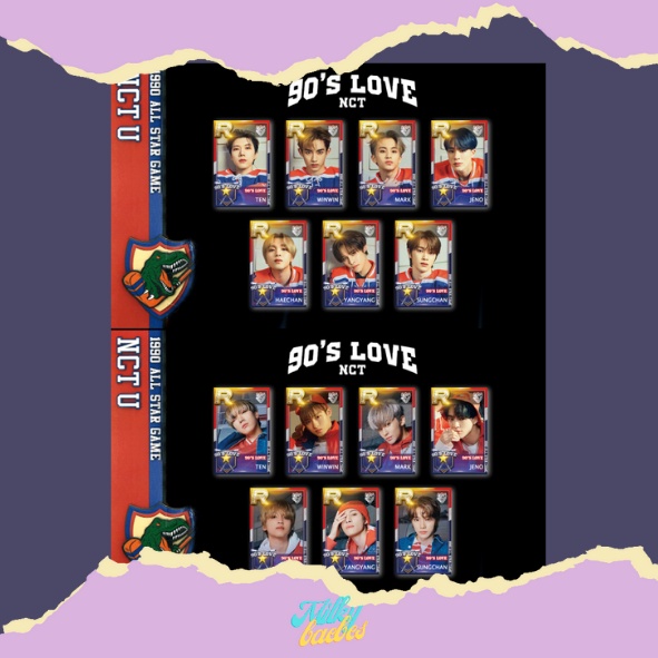 ✨[READY STOCK (baca desc box)] Lenticular Card NCT U - 90’s Love (FANMADE by NCT_Lenticular)✨ TEN WI