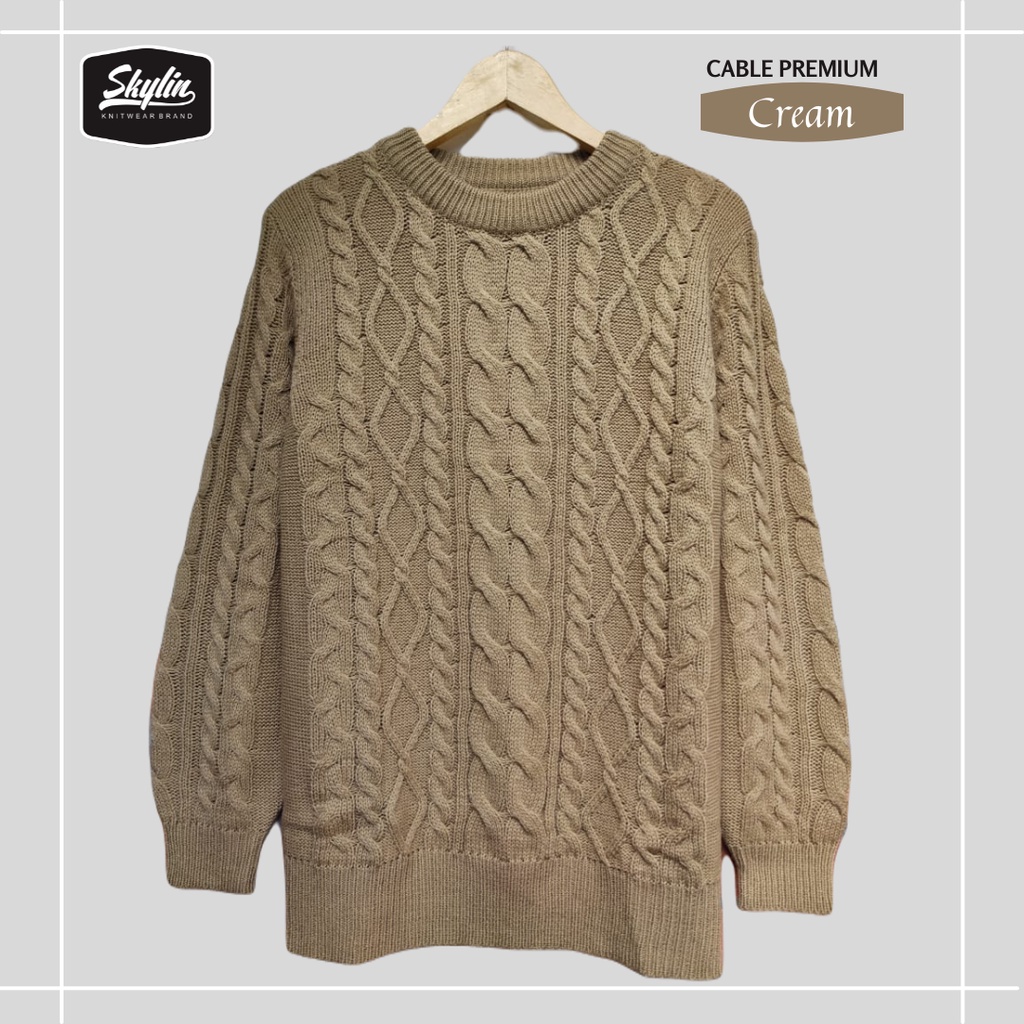 Sweater Rajut Cable Tebal - Outer winter