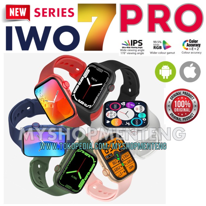 IWO 7 PRO Smartwatch Series 7 44mm HD Screen