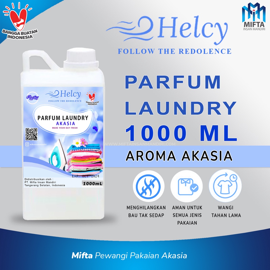 PARFUM LAUNDRY HELCY 1 LITER / PEWANGI PAKAIAN / PARFUM SETRIKA