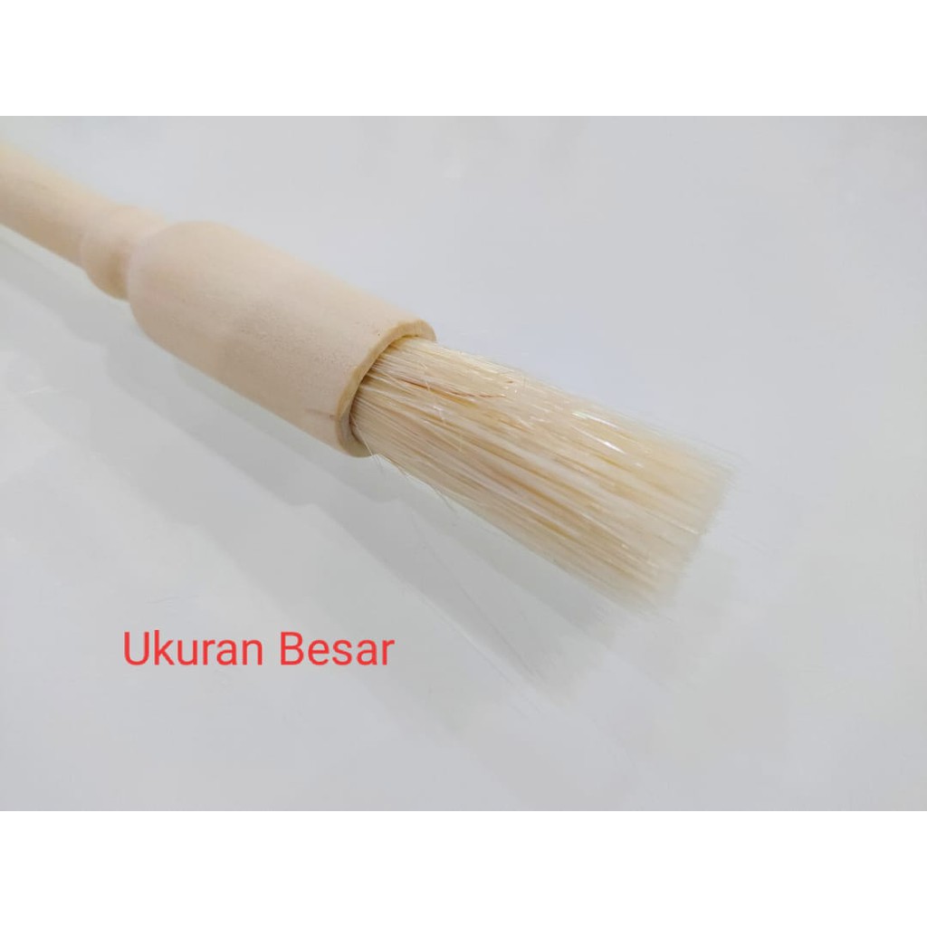 kuas kayu bulat pengoles besar kue loyang ancua trendy bolu nastar oles nastar mentega