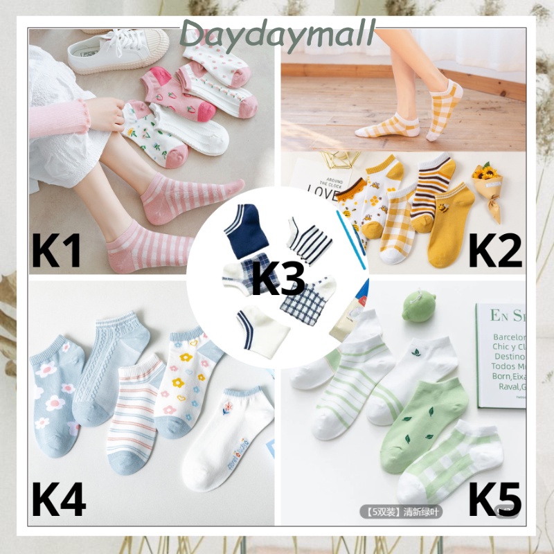 Kaos Kaki Ankle Kaos Kaki Cute Kaos Kaki Motif Kaos Kaki Semata Kaki DD193